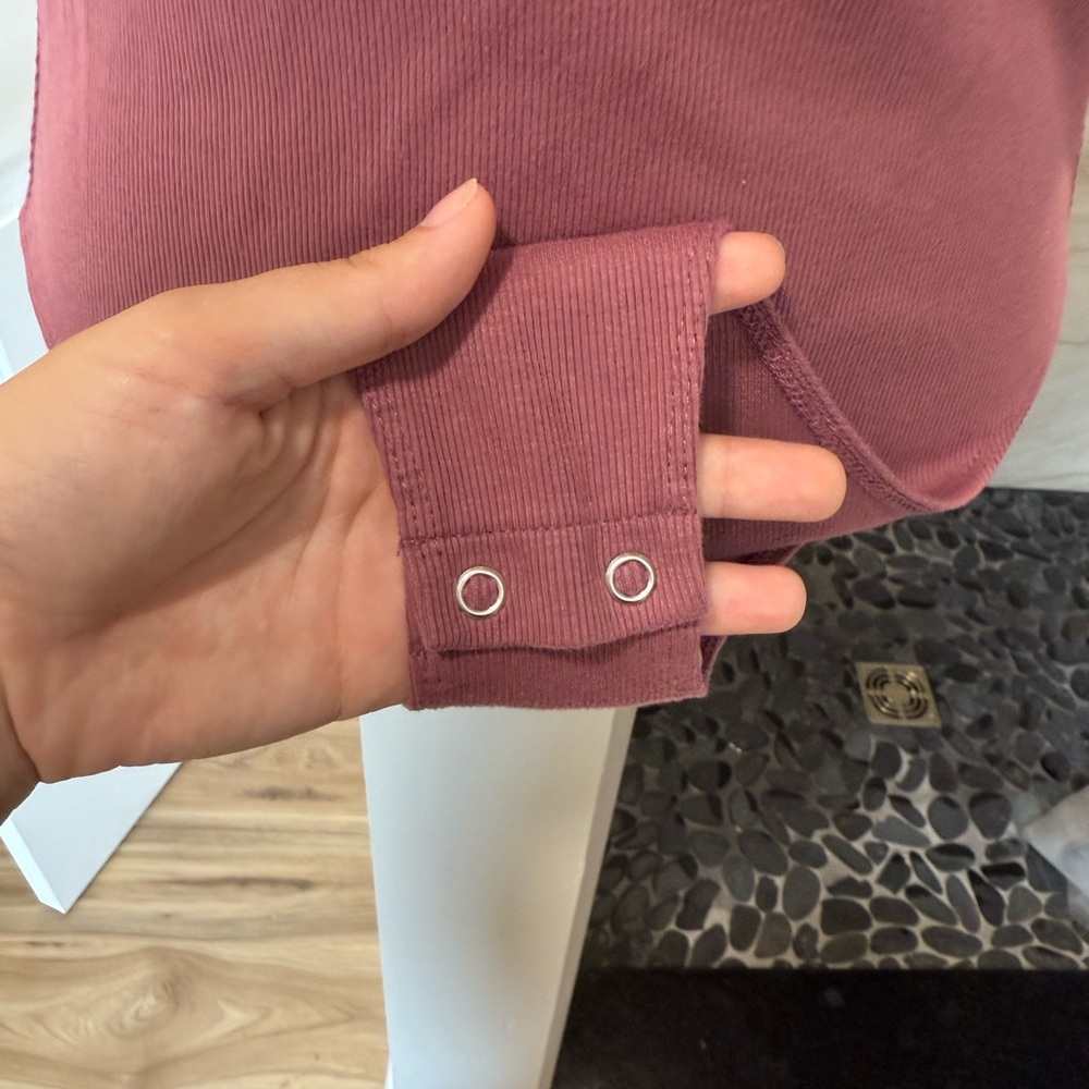 Wild Fable Dusty Rose Ribbed Top - Picture 5 of 5